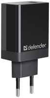 Сетевое зарядное устройство Defender UPA-101, 18 Вт, черный
