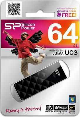 Флешка USB 64GB Silicon Power Ultima U03 SP064GBUF2U03V1K черный 203002147