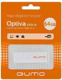 Флешка USB 64Gb QUMO Optiva 01 USB3.0 белый QM64GUD-OP2-white