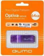 Флешка 64Gb QUMO QM64GUD-OP1-violet USB 2.0 фиолетовый