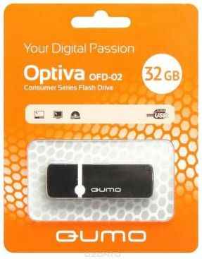 Флешка USB 32Gb QUMO Optiva 02 USB2.0 черный QM32GUD-OP2