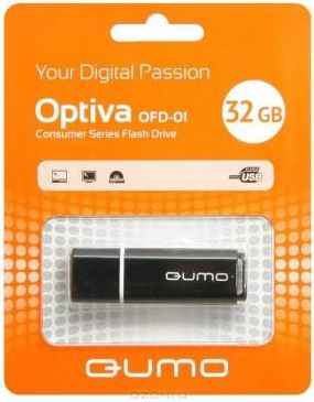 Флешка 32Gb QUMO QM32GUD-OP1 USB 2.0 черный