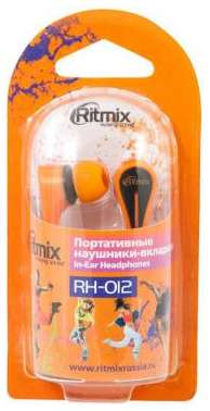 Наушники Ritmix RH-012 оранжевый 203034730