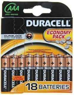Батарейки Duracell LR03-18BL AAA 18 шт