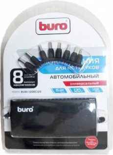 Автомобильный блок питания для ноутбука Buro BUM-1200C120 универсальный 120Вт 8 переходников