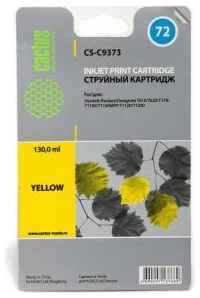Картридж Cactus CS-C9373 №72 для HP DesignJet T610/T620/T770/T1100/T1100MFP/T1120/T1200 фото-желтый