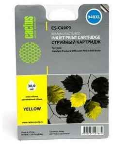 Картридж Cactus CS-C4909 для HP OfficeJet PRO 8000/8500 желтый 203080199