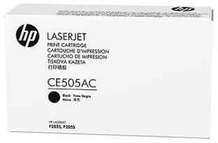 Картридж HP CE505A для LaserJet P2035/2055 черный 203083426