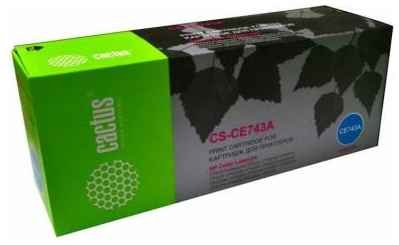 Картридж Cactus CS-CE743A для HP Color LaserJet CP5220 Professional CP5221 7300стр Пурпурный 203086676