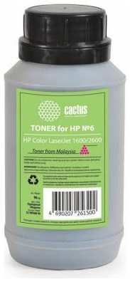 Тонер Cactus CS-THP6M-90 для HP Color LaserJet 1600/2600 пурпурный 90гр 203099980