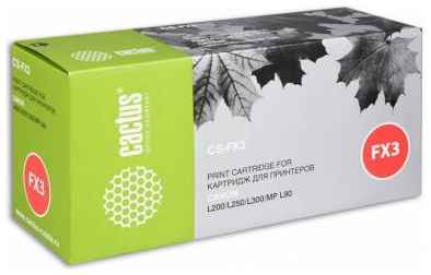 Струйный картридж Cactus CS-FX3 чёрный для Canon L200/L250/L300/MP L90 2700стр 203150294