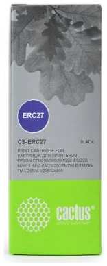 Картридж Cactus CS-ERC27 для Epson ERC 27 черынй