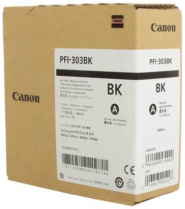 Картридж Canon PFI-303 BK для iPF815 825 черный 203153298