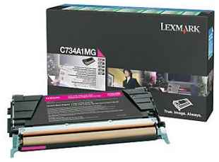 Тонер картридж Lexmark C736H1MG пурпурный для C73X/X73X (10 000 стр)