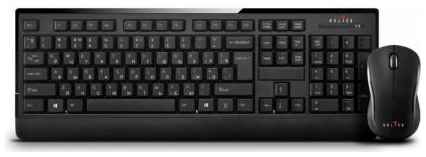 Клавиатура + мышь Oklick 240M USB черный 203157365