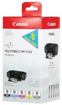 Картридж Canon PGI-9 PBK / C / M / Y / GY для PIXMA MX7600 Pro9500 pro9500 фотокартридж черный голубой пурпурный жёлтый серый