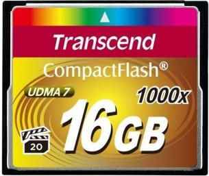 Карта памяти Compact Flash Card 16GB Transcend 1000x TS16GCF1000 203246680