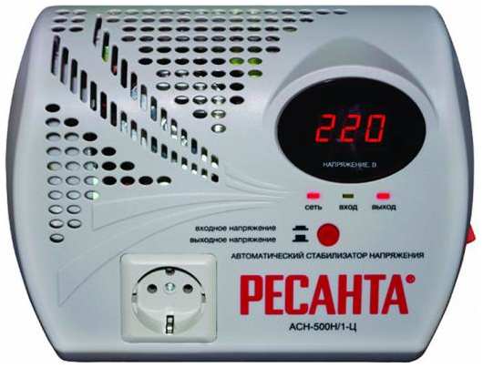 Стабилизатор напряжения Ресанта ACH-500Н/1-Ц 1 розетка 203305541