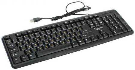 Клавиатура Gembird KB-8320U-Ru Lat-BL USB черный