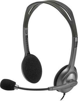 Гарнитура Logitech Stereo Headset H111 серый 981-000593