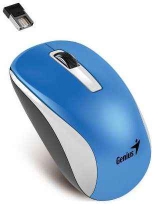 Мышь беспроводная Genius NX-7010 синий белый USB 203316062