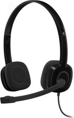 Гарнитура Logitech Stereo Headset H151 черный 981-000589