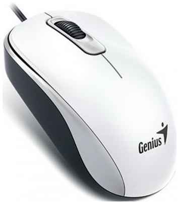Мышь проводная Genius DX-110 белый USB + PS/2 203335853