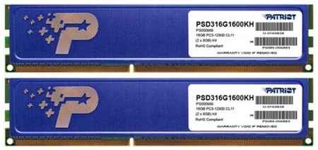 Оперативная память 16Gb (2x8Gb) PC12800 1600MHz DDR3 DIMM Patriot PSD316G1600KH 203379680