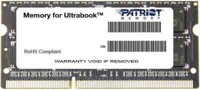 Оперативная память для ноутбуков SO-DDR3 8Gb PC12800 1600MHz Patriot PSD38G1600L2S
