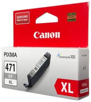 Картридж Canon CLI-471XLGY для Canon PIXMA MG5740 PIXMA MG6840 PIXMA MG7740 290 Серый 0350C001 203382496