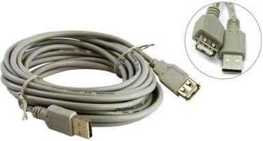 Кабель USB 2.0 AM-AF 5.0м 5bites UC5011-050C