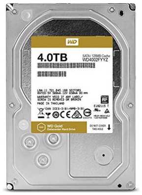 Жесткий диск 3.5 4 Tb 7200rpm 128Mb cache Western Digital Gold WD4002FYYZ SATA III 6 Gb/s 203393086