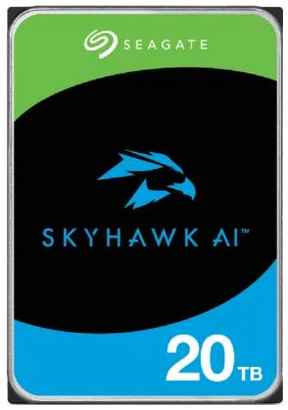 Жесткий диск Seagate SkyHawk AI ST20000VE002 20TB, 3.5, 7200 RPM, SATA-III, 512e, 256MB, для систем видеонаблюдения 2034000924
