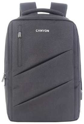 CANYON Laptop backpack for 15.6 inchProduct spec/size(mm): 400MM x300MM x 120MM(+60MM)Grey, Canyon LogoEXTERIOR materials:100% PolyesterInner material 2034001208