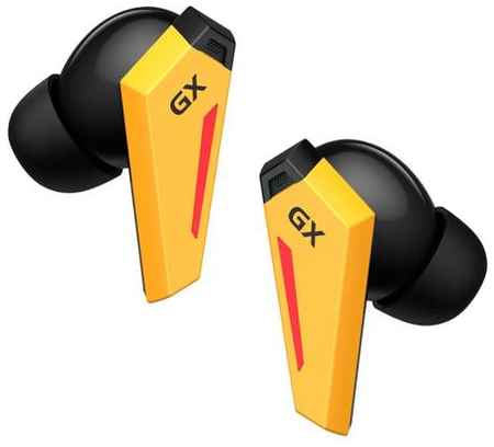 Наушники с микрофоном Edifier GX07 желтый/черный вкладыши BT в ушной раковине
