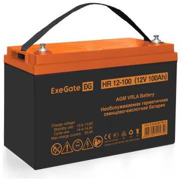 Аккумуляторная батарея ExeGate HR 12-100 (12V 100Ah, под болт М6) 2034005460
