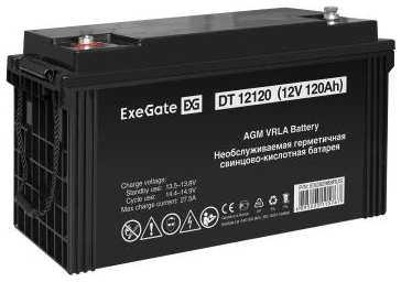 Аккумуляторная батарея ExeGate DT 12120 (12V 120Ah, под болт М8) 2034005464