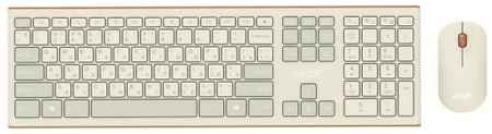 Клавиатура + мышь Acer OCC200 клав:бежевый мышь:бежевый USB беспроводная slim Multimedia 2034007025
