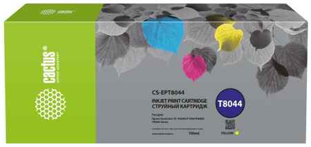 Картридж струйный Cactus CS-EPT8044 T8044 желтый (700мл) для Epson SureColor SC-P6000/7000 2034007659