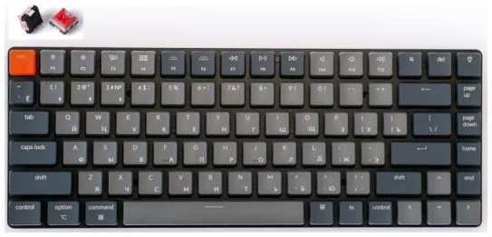 Клавиатура беспроводная Keychron K3-D1 Bluetooth серый 2034009277