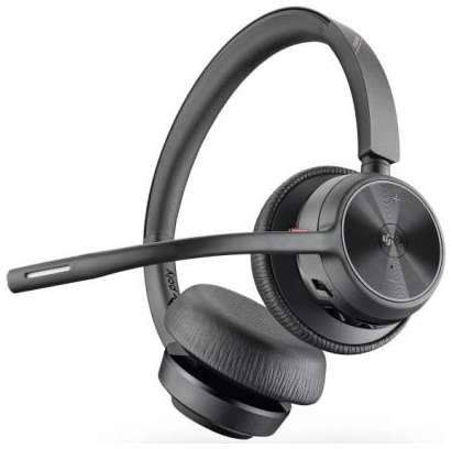 Plantronics Гарнитура беспроводная/ VOYAGER 4320 UC,V4320-M C (COMPUTER& MOBILE) MICROSOFT TEAMS CERTIFIED, USB-A, STEREO BLUETOOTH HEADSET, WITH CHARGE STAN 2034009798