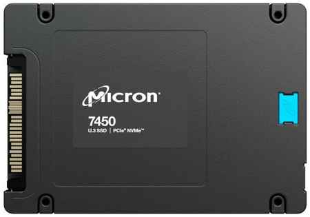Micron SSD 7450 MAX, 800GB, U.3(2.5 15mm), NVMe, PCIe 4.0 x4, 3D TLC, R/W 6800/1400MB/s, IOPs 530 000/145 000, TBW 4300, DWPD 3 (12 мес.)