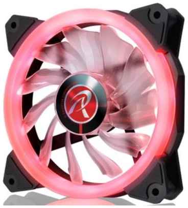 RAIJINTEK IRIS 12 RED 0R400040(Singel LED fan, 1pcs/pack), 12025 LED PWM fan, O-type LED brings visible color& brightness, Anti-vibration rubber pads i 2034013103