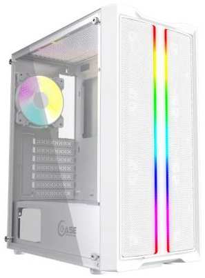 Корпус Powercase Mistral Evo White, Tempered Glass, 1x 120mm PWM ARGB fan + ARGB Strip + 3x 120mm PWM non LED fan, белый, ATX (CMIEW-F4S) 2034013934