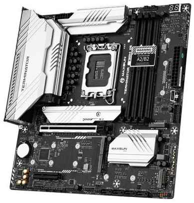 Материнская плата Maxsun LGA1700 1*PCIEx16, 1*PCIEx4, 5*M.2 , 4*SATA3, HDMI+DP, mATX, 4*DDR5 2034015045
