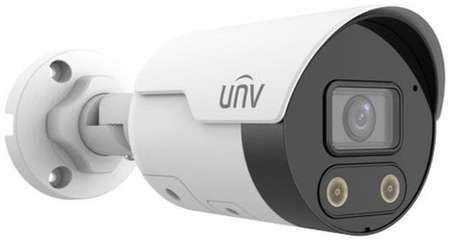 Uniview Видеокамера IP цилиндрическая, 1/2.7 4 Мп КМОП @ 30 к/с, ИК-подсветка и тревожная подсветка видимого спектра до 30м., LightHunter 0.003 Лк @F
