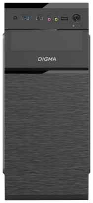 Корпус Digma DC-ATX101-U2 черный без БП ATX 1x80mm 2x120mm 2xUSB2.0 audio 2034015922