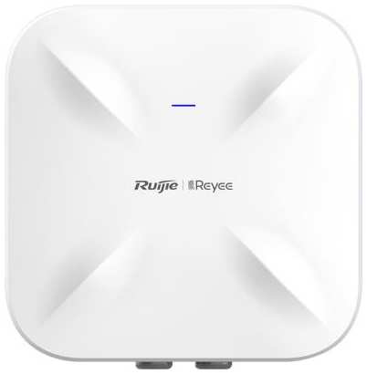 Ruijie Networks Reyee AX1800 Wi-Fi 6 Outdoor Access Point. 1775M Dual band dual radio AP. Internal antenna; 1 10/100/1000 Base-T Ethernet ports supports PoE IN;1 100