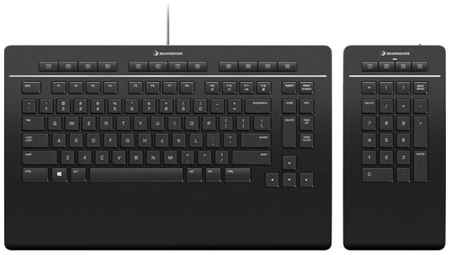 Клавиатура проводная 3Dconnexion Keyboard Pro with Numpad USB черный 2034017567