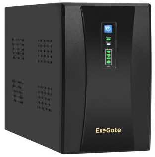 Exegate EX292613RUS ИБП ExeGate SpecialPro UNB-2200.LED.AVR.2SH.RJ.USB<2200VA/1300W,LED, AVR,2*Schuko, RJ45/11, USB, металлический корпус, Black&g 2034018160